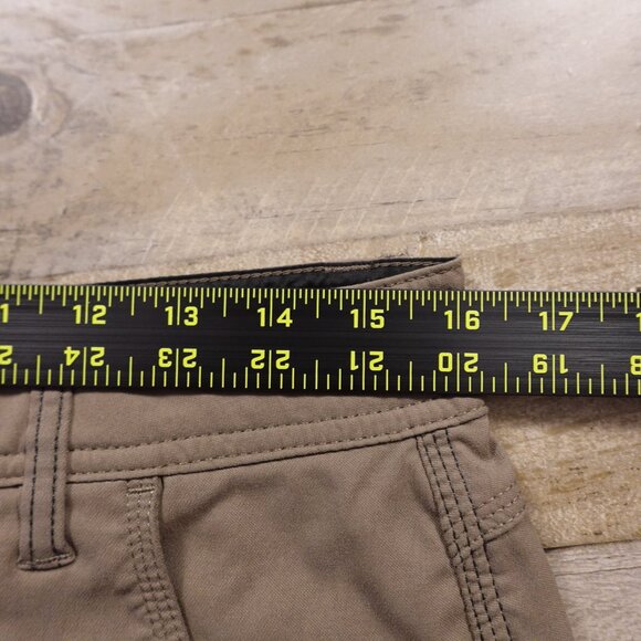 Prana Stretch Zion Shorts Men's 32 Taupe Brown Hiking Utility Belted Cargo - Picture 8 of 11